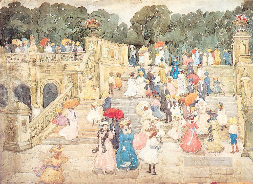 The Mall Central Park Maurice Prendergast Oil Paintings